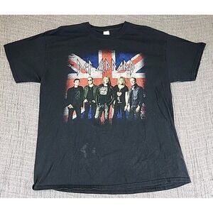 Def Leppard Tour 2015 Graphic T-shirt Men's Short Sleeve Black Size XL